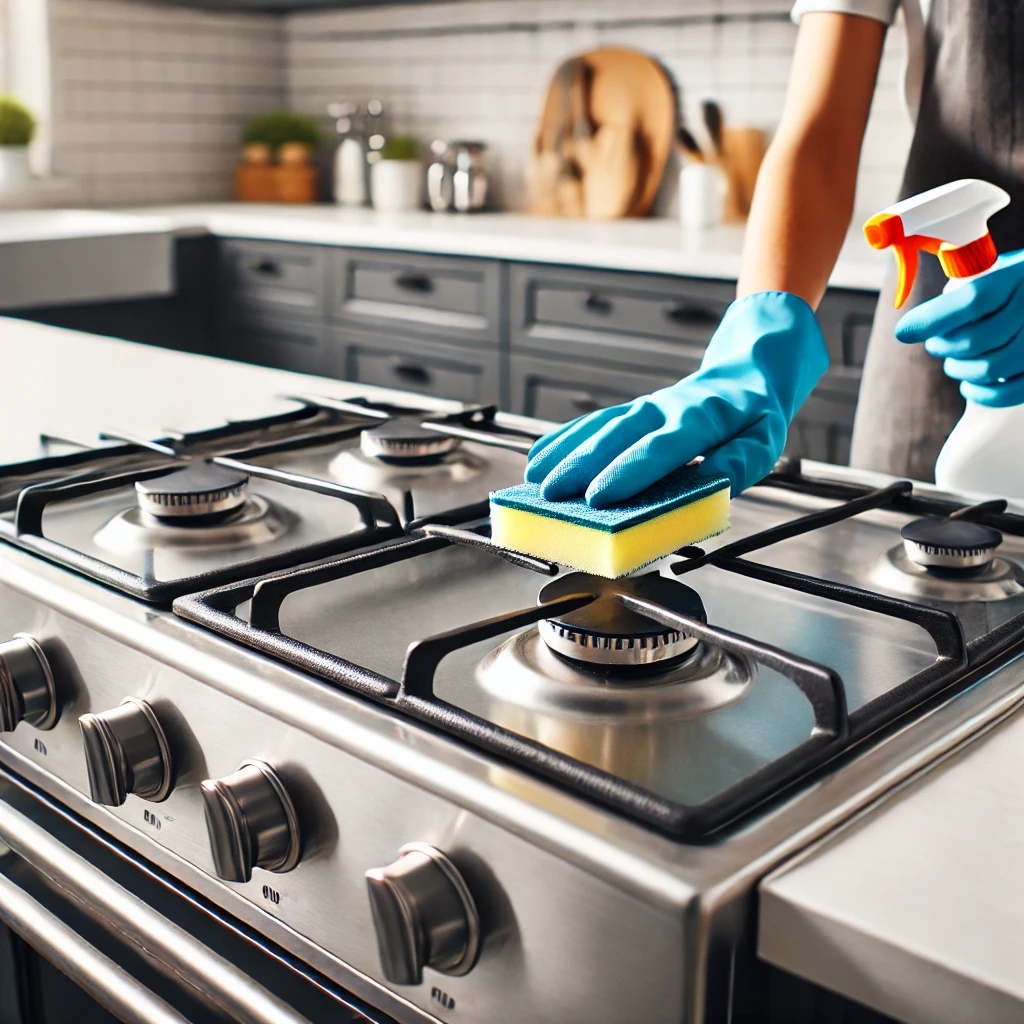 How to Clean a Gas Stove at Home