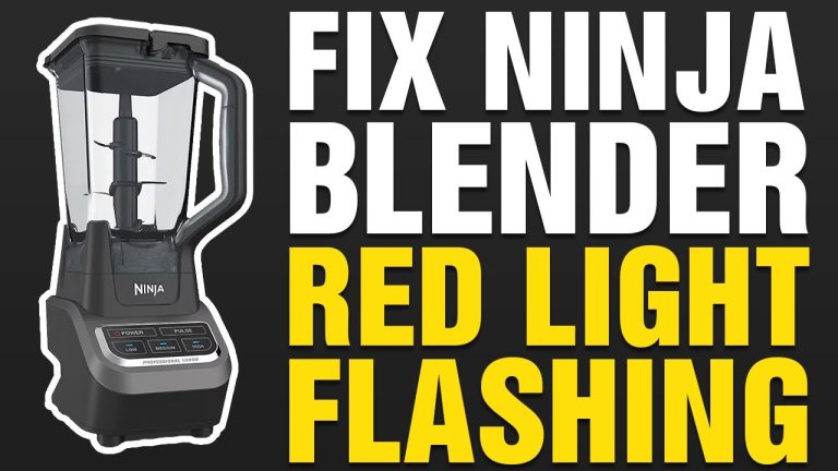 Ninja Blender Power Light Blinking Red Fix